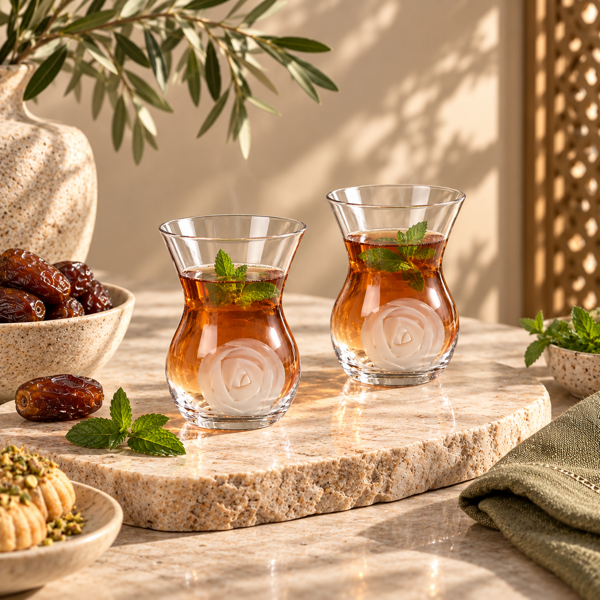 Gulbahar Glass Teacup Set of 2