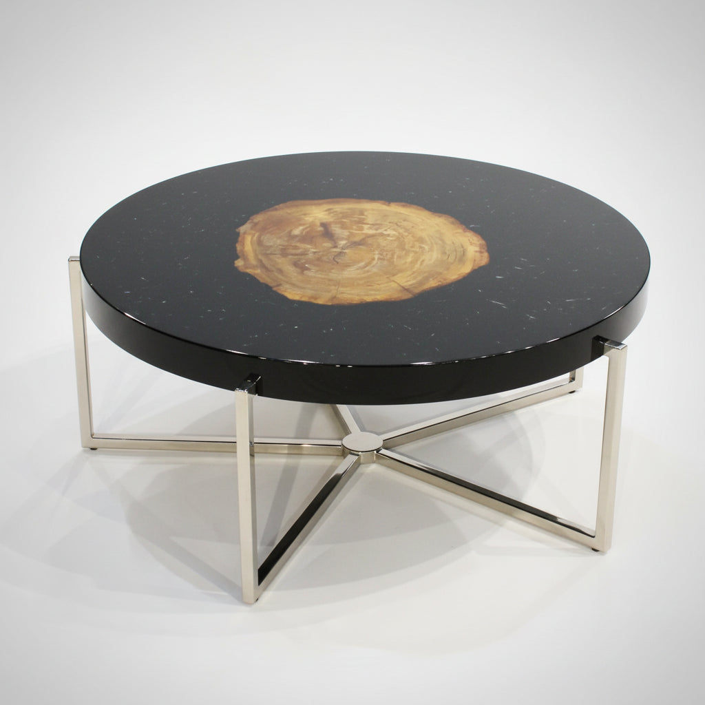 Coffee Table Pompidou Nickel Finish