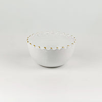 Load image into Gallery viewer, Small Bowl Tazza White Gold Ceramic
