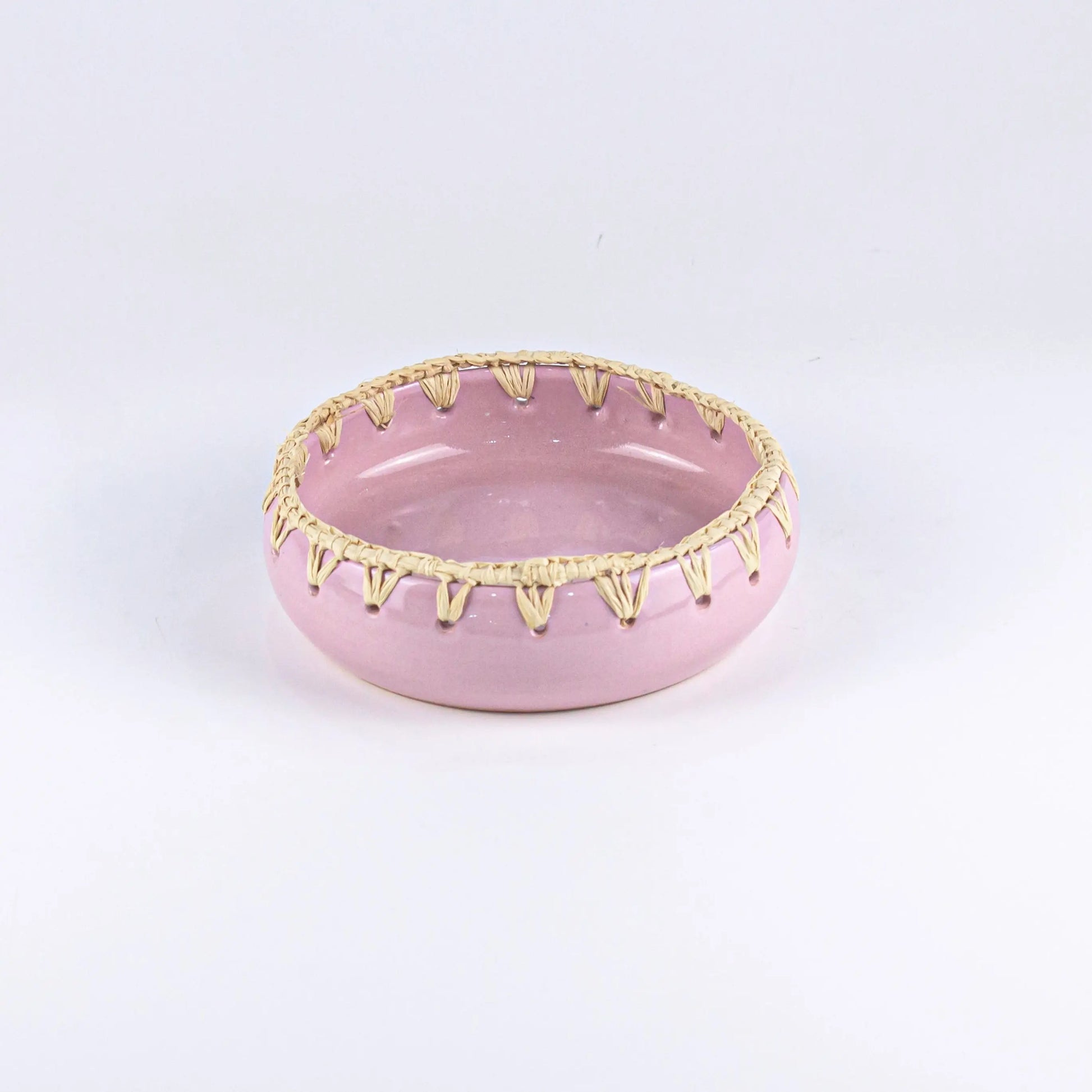 Raffia Ramekin Big Pink - Pieces SA