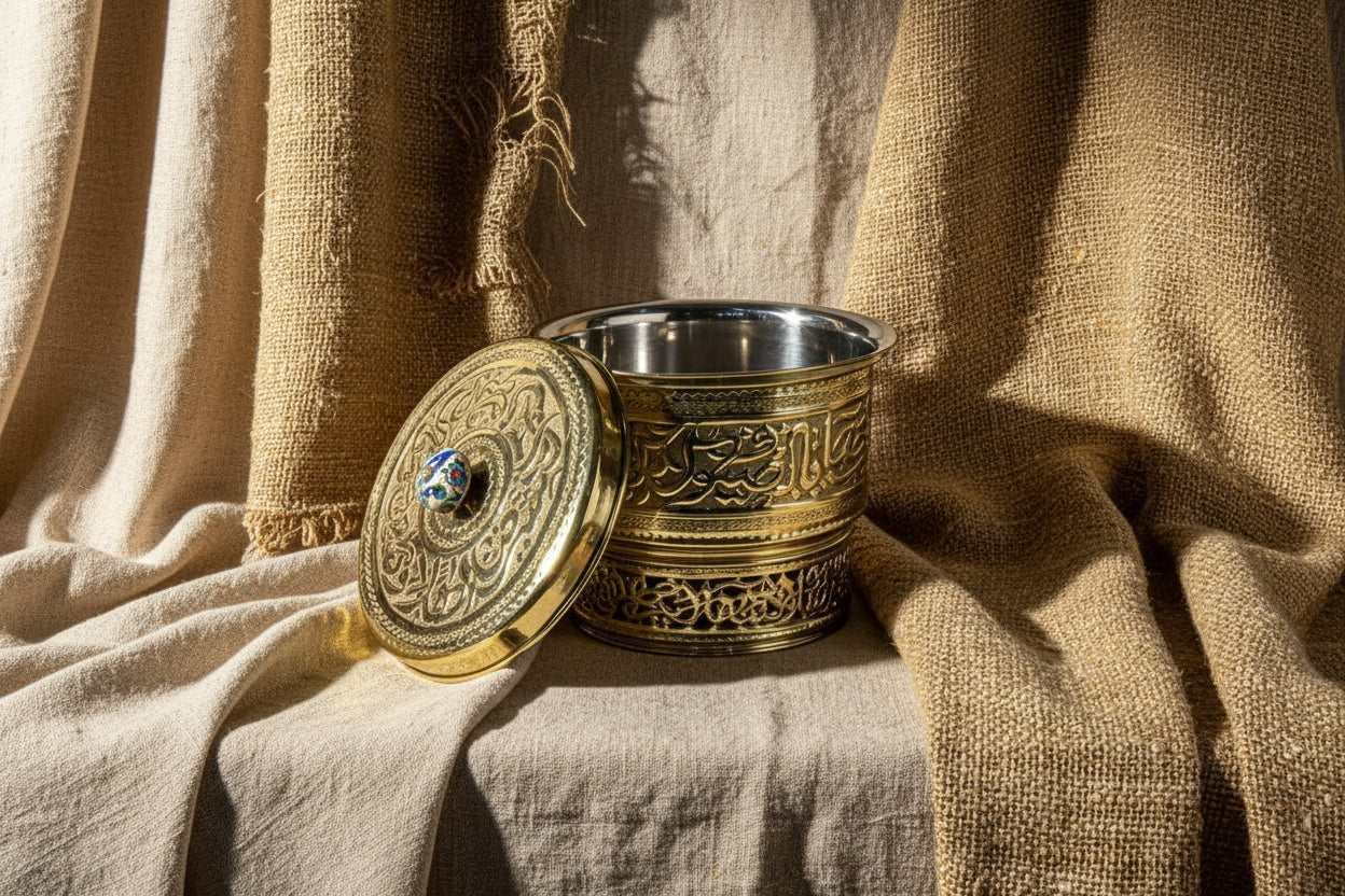 سخان نحاس ذهبي إيشاني متوسط