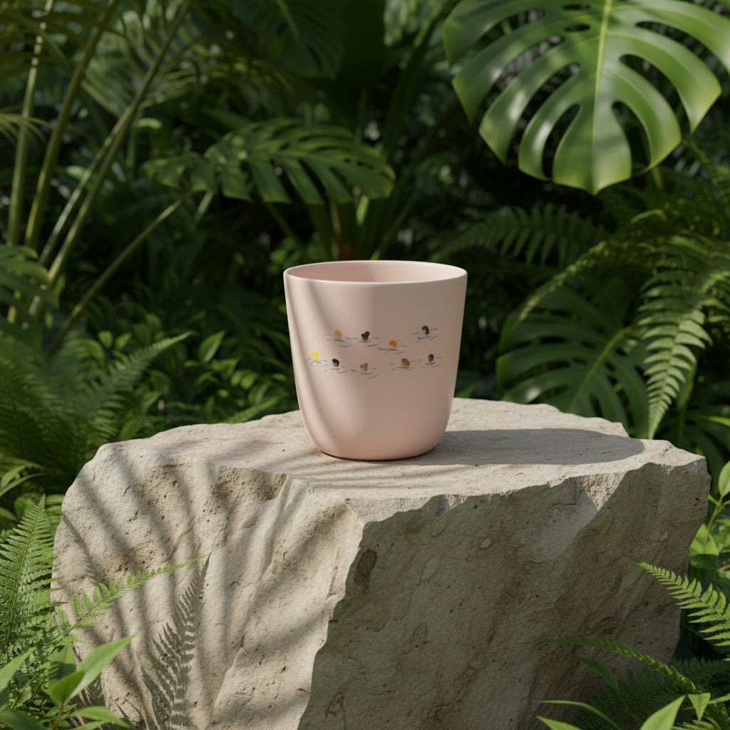 Bees Medium Cup Pink
