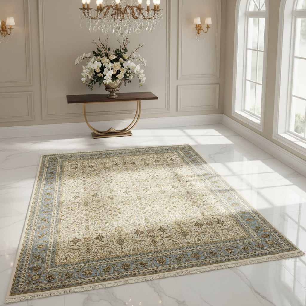Carpet Bc-170 Beige/Light Blue 240X298