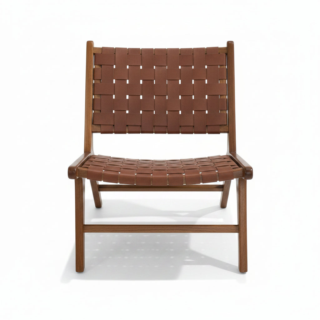 Woven Leather Chair