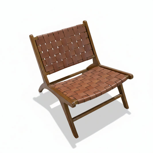 Woven Leather Chair