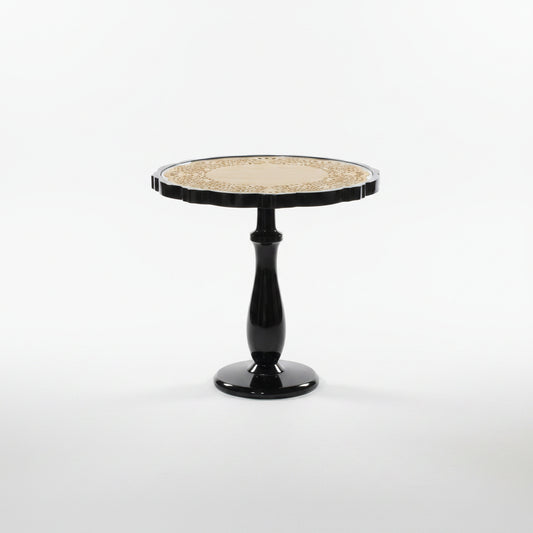 Golden Crochet Side Table