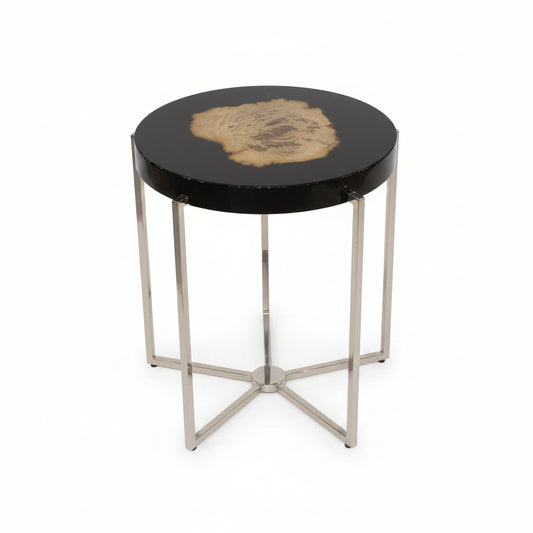 Side Table Pompidou Nickel Finish