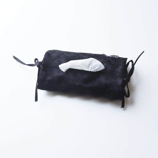 Soft Tissue Cover Black with Black Lace - Pieces SA