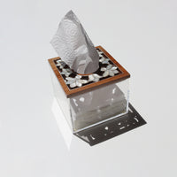 Load image into Gallery viewer, Tissue Box Square Sadaf Perforated
