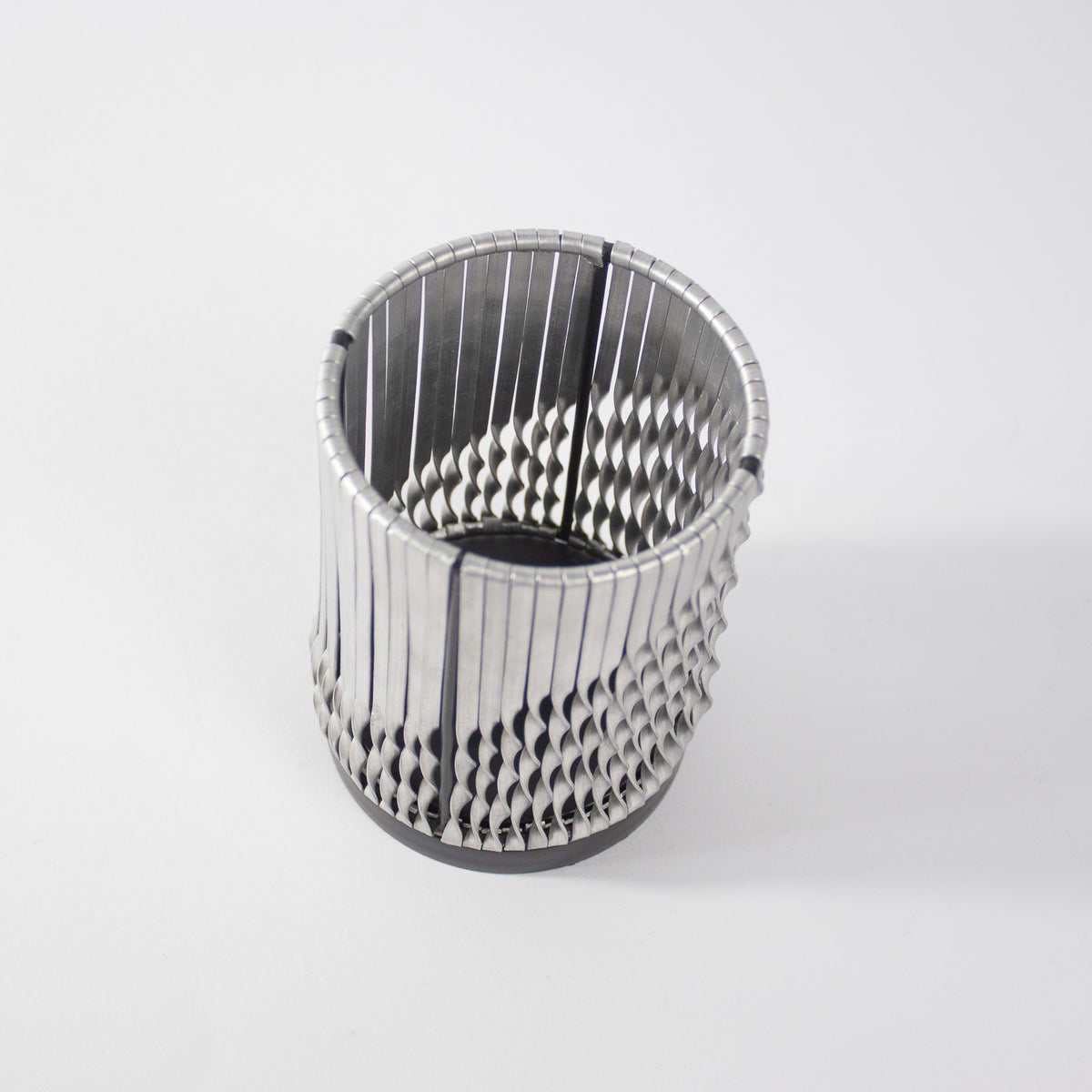 Tea Light Twist Weaving Silver Set