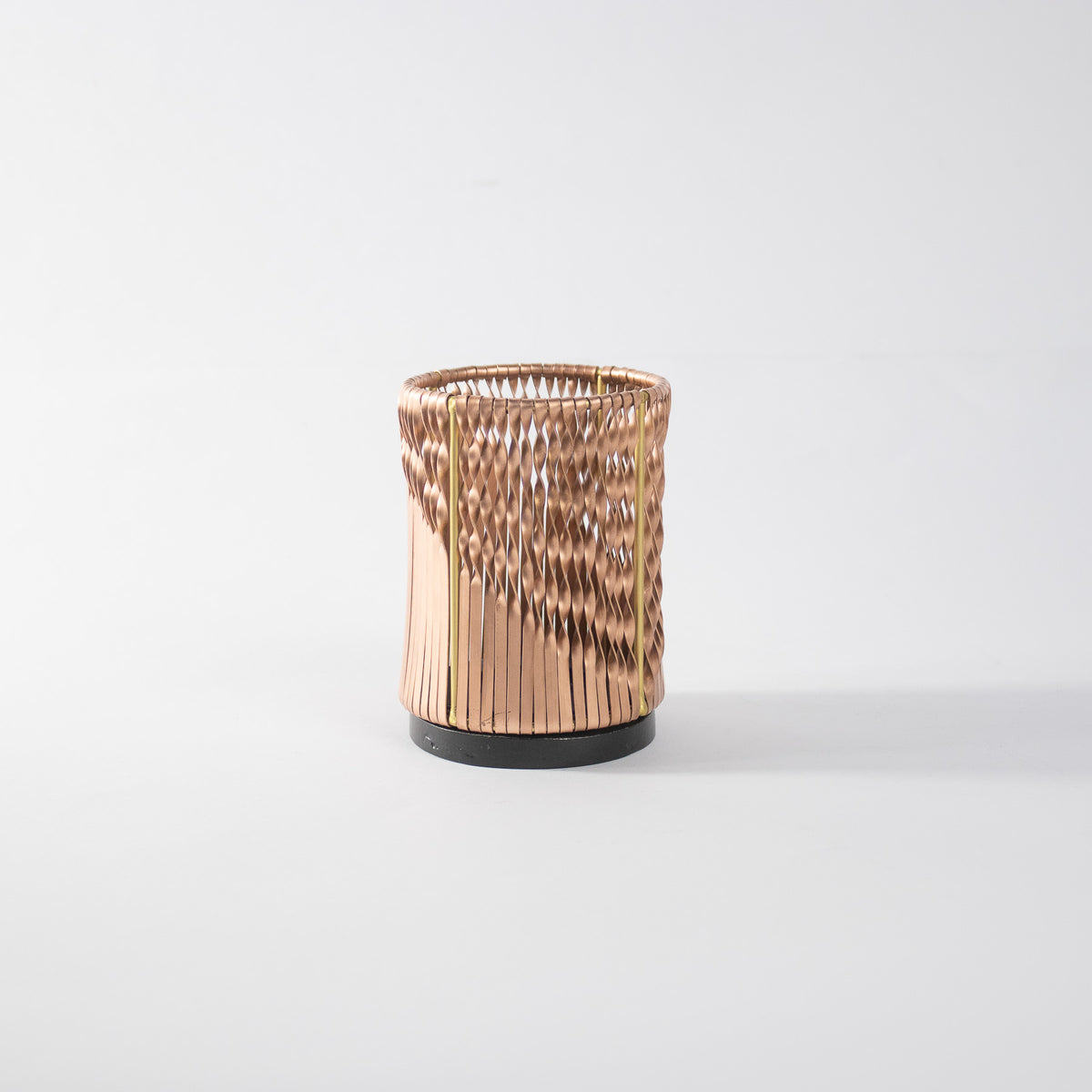 Tea Light Twist Weaving Copper