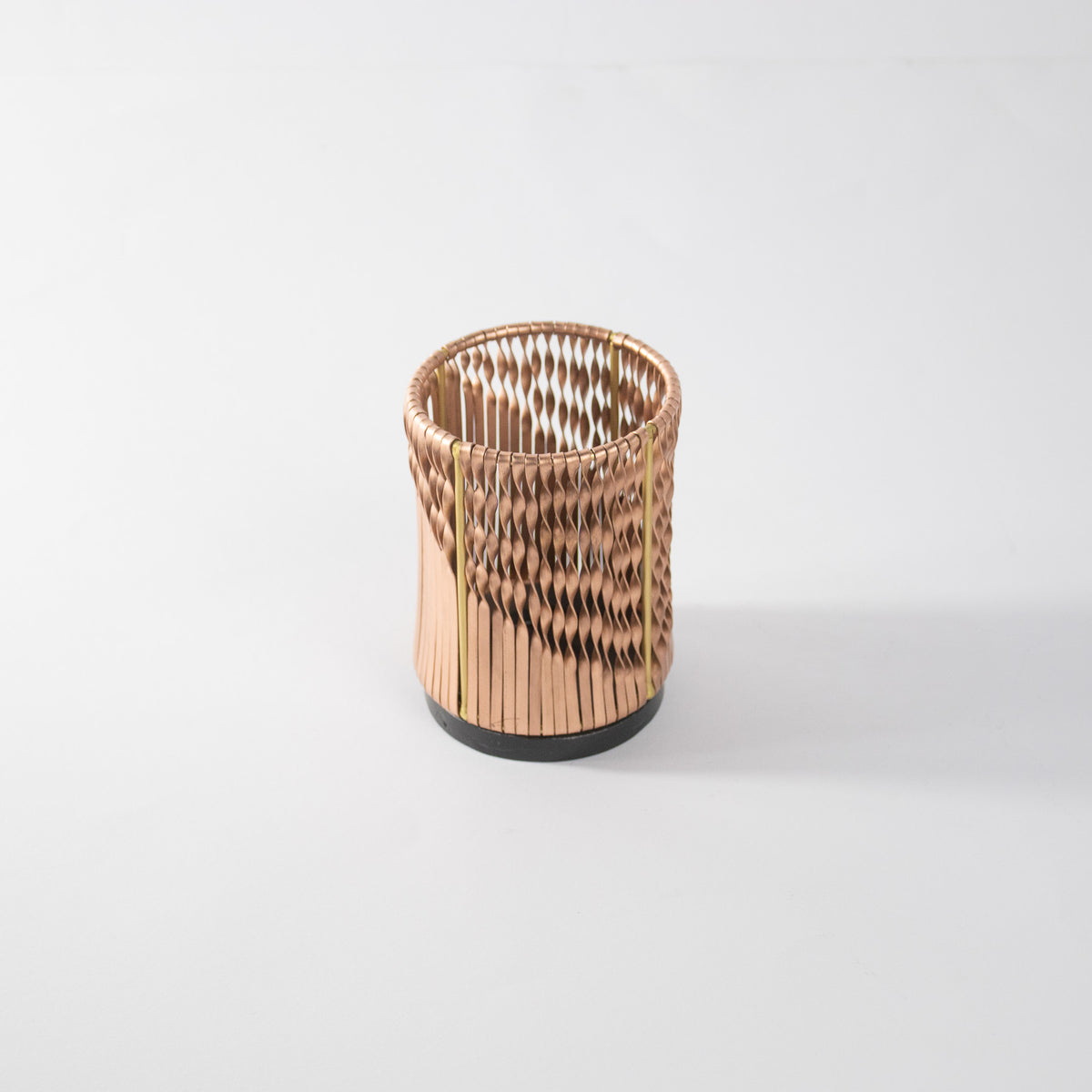 Tea Light Twist Weaving Copper