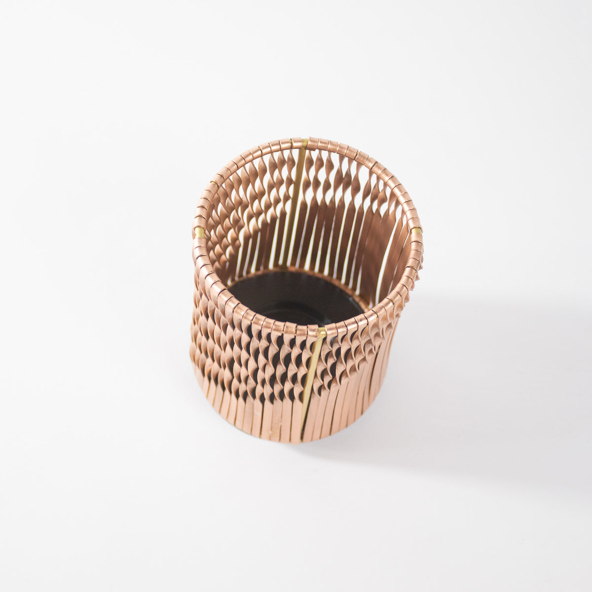 Tea Light Twist Weaving Copper