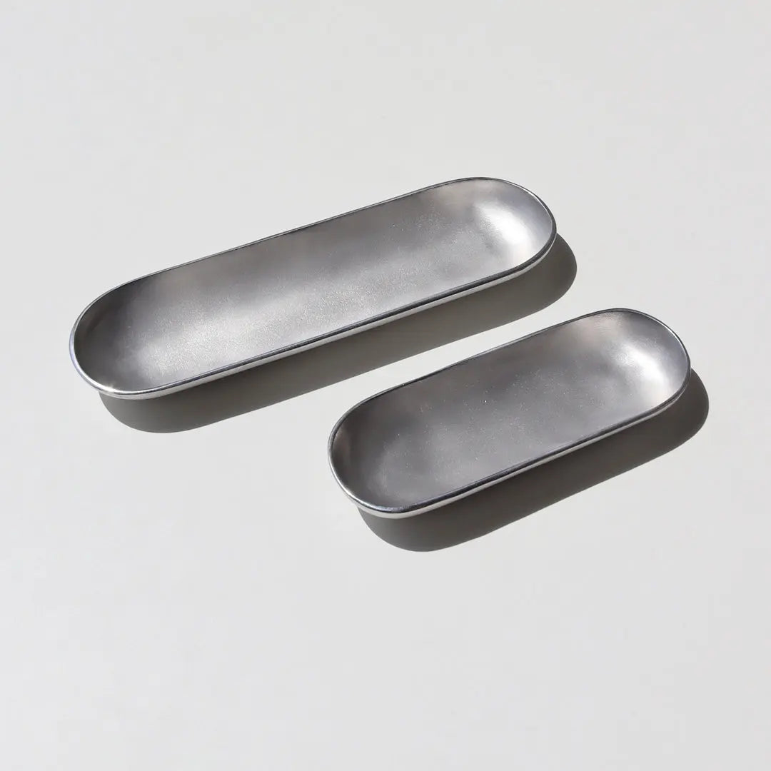 Long Platter Oval Set Silver - Pieces SA