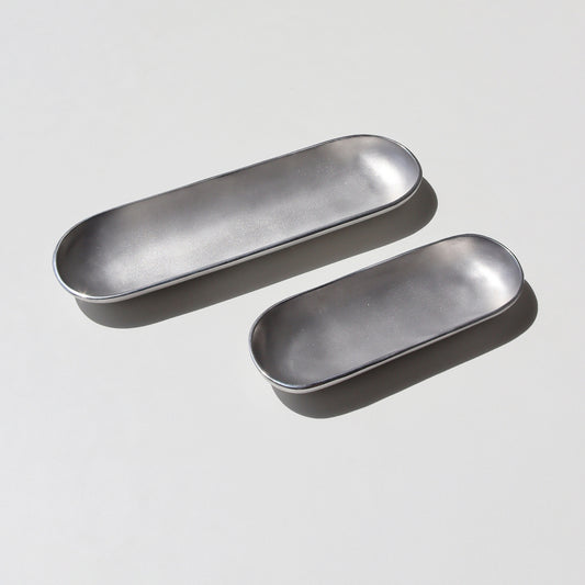 Long Platter Oval Set Silver - Pieces SA