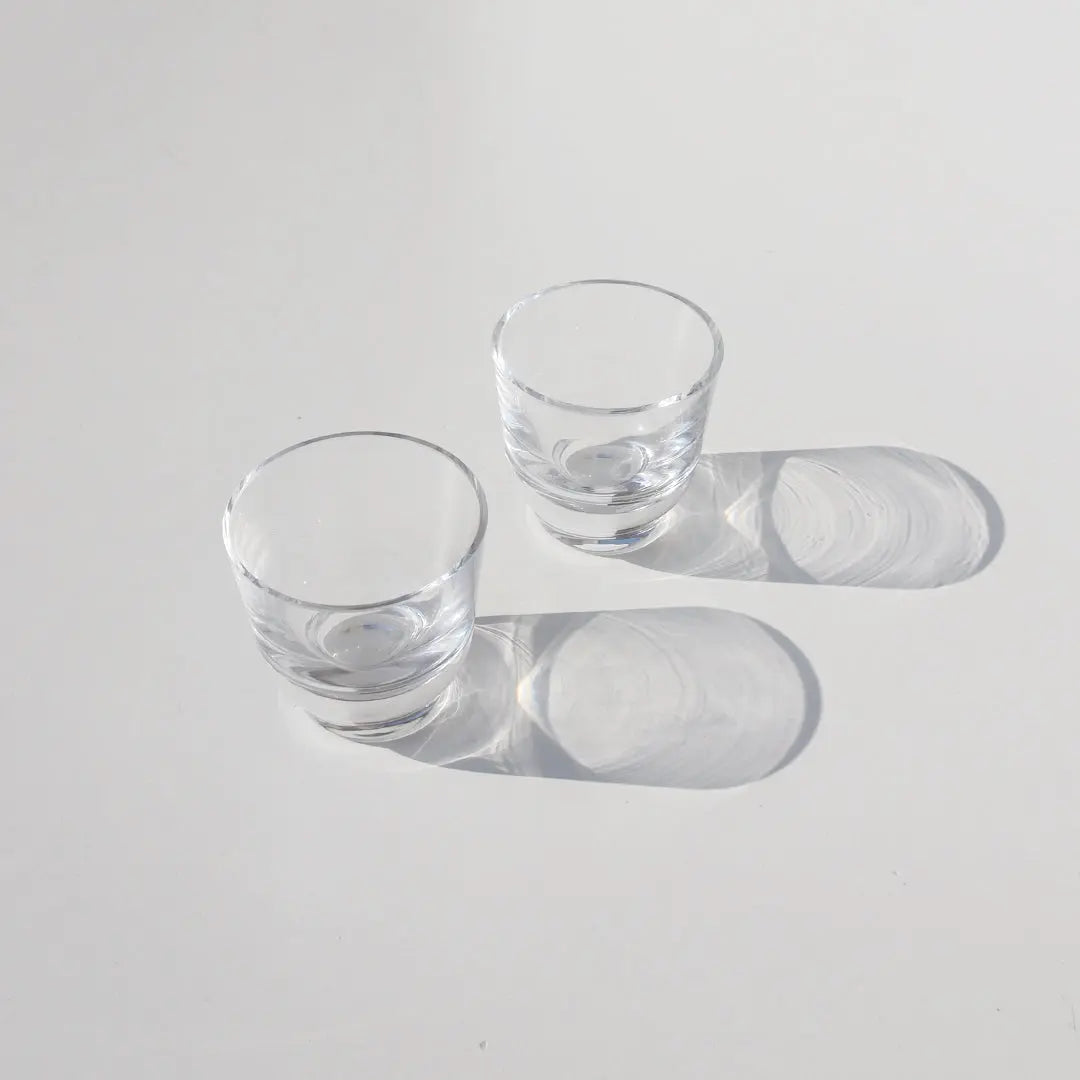 SHADOWS Espresso Glass Cup in Cloudless Clear Set of 2 - Pieces SA