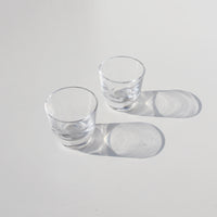 Load image into Gallery viewer, SHADOWS Espresso Glass Cup in Cloudless Clear Set of 2
