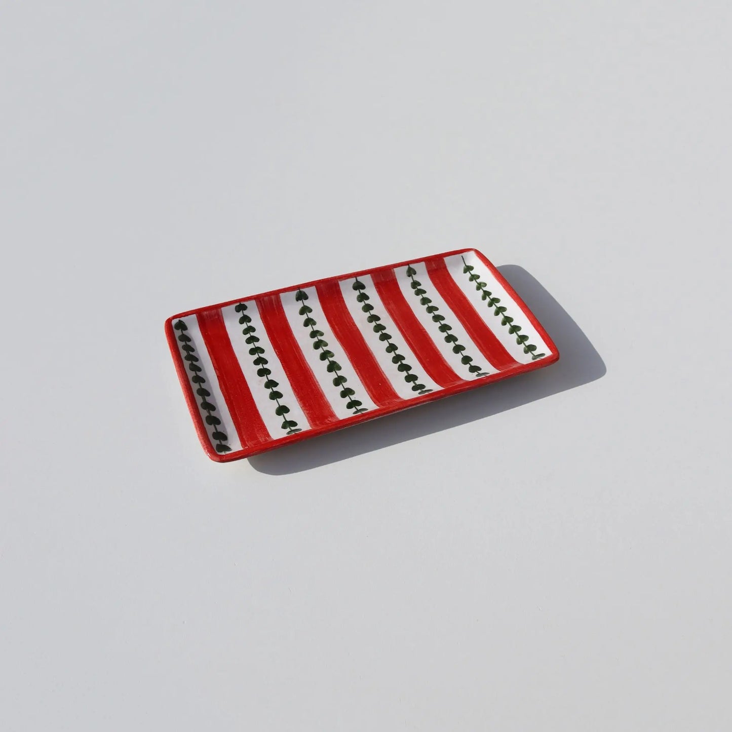 Rectangular Plate Red Strips Awan Gallery