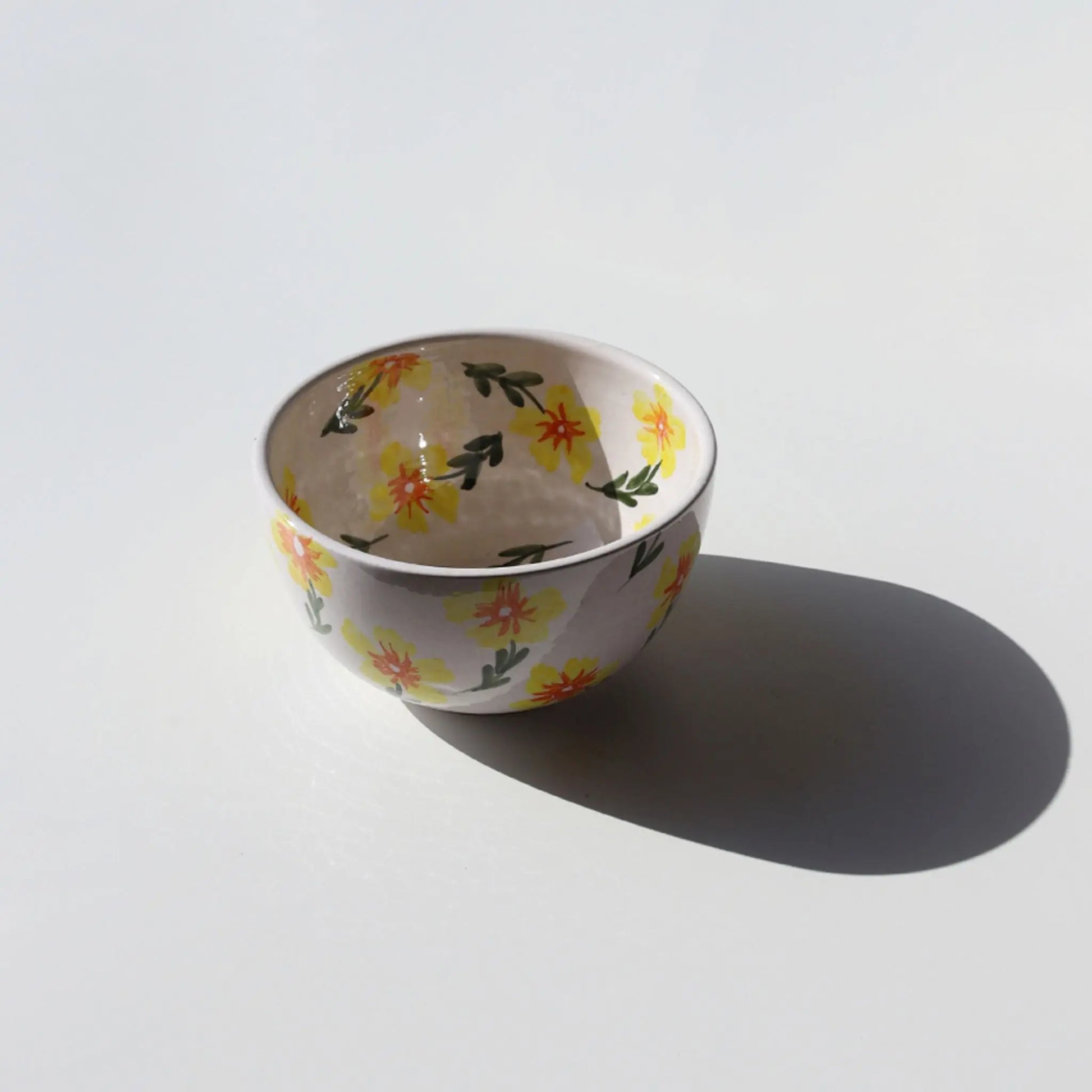 Yellow Flowers Salad Bowl Awan Gallery