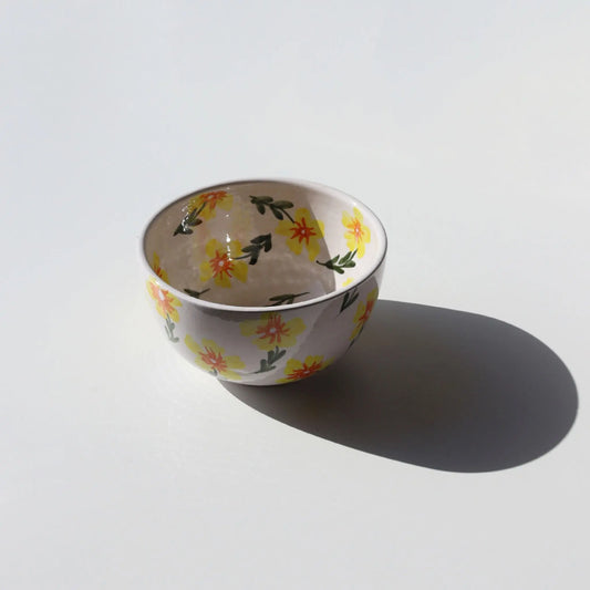 Yellow Flowers Salad Bowl