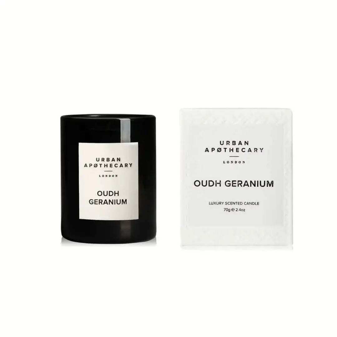 Oudh Geranium Luxury Candle Small Urban Apothecary