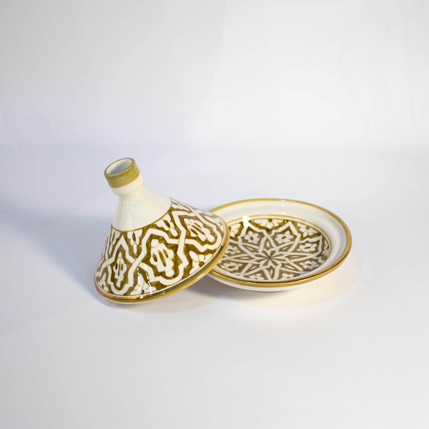 Medium Clay Tajin Painted Khaki