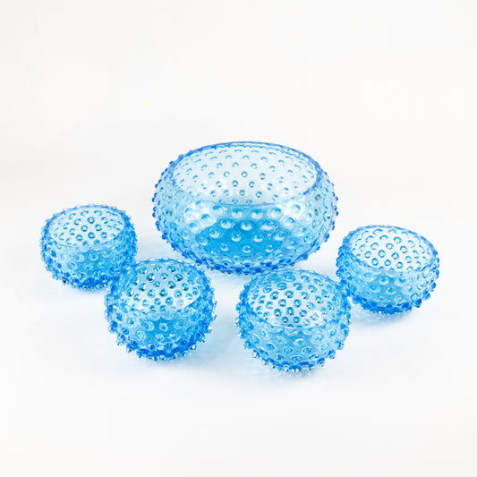 The Azure Hobnail Bowls Bundle