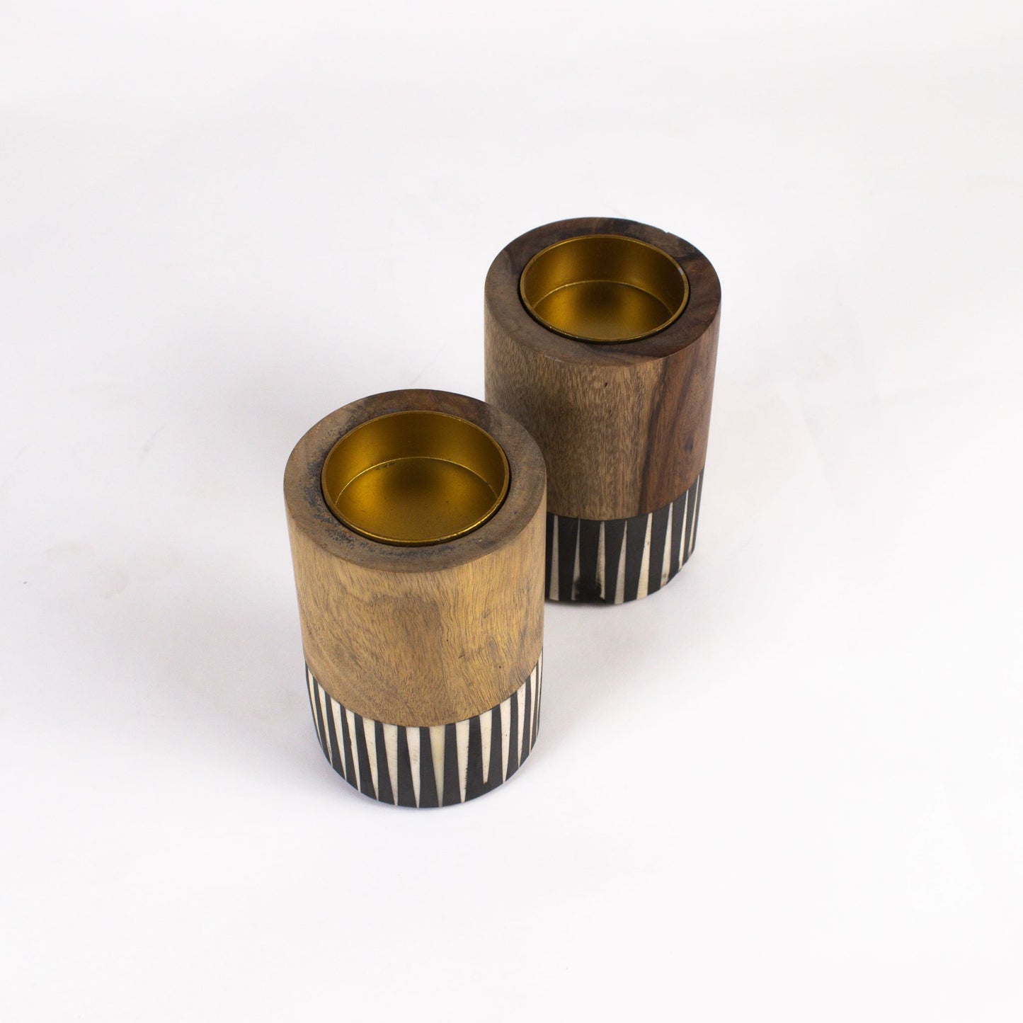Inlay Mubkhar Round Crown Black Set of 2