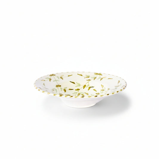 Leaves Gold Ceramic Pasta Plate