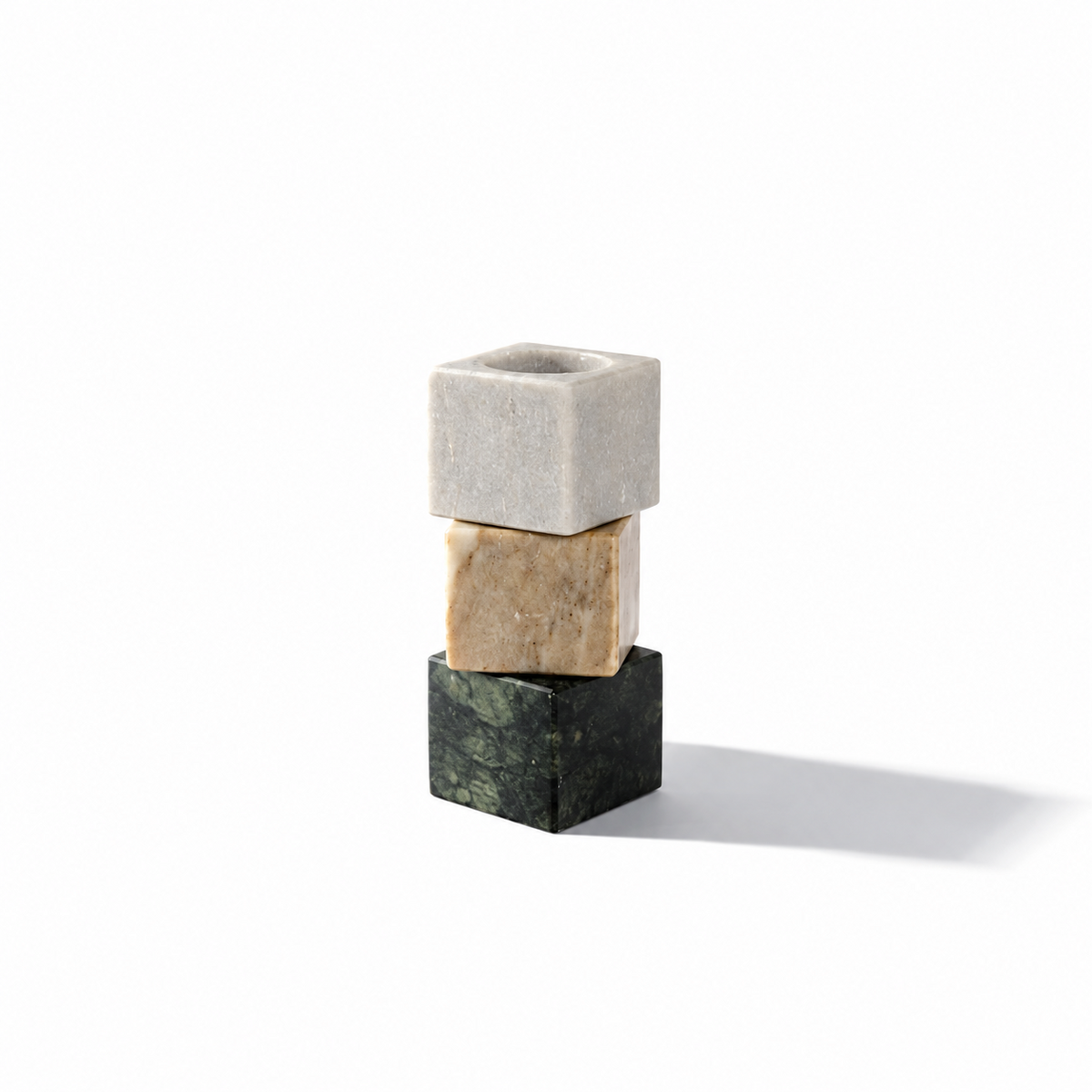 Brown Marbleous T-Light Holder