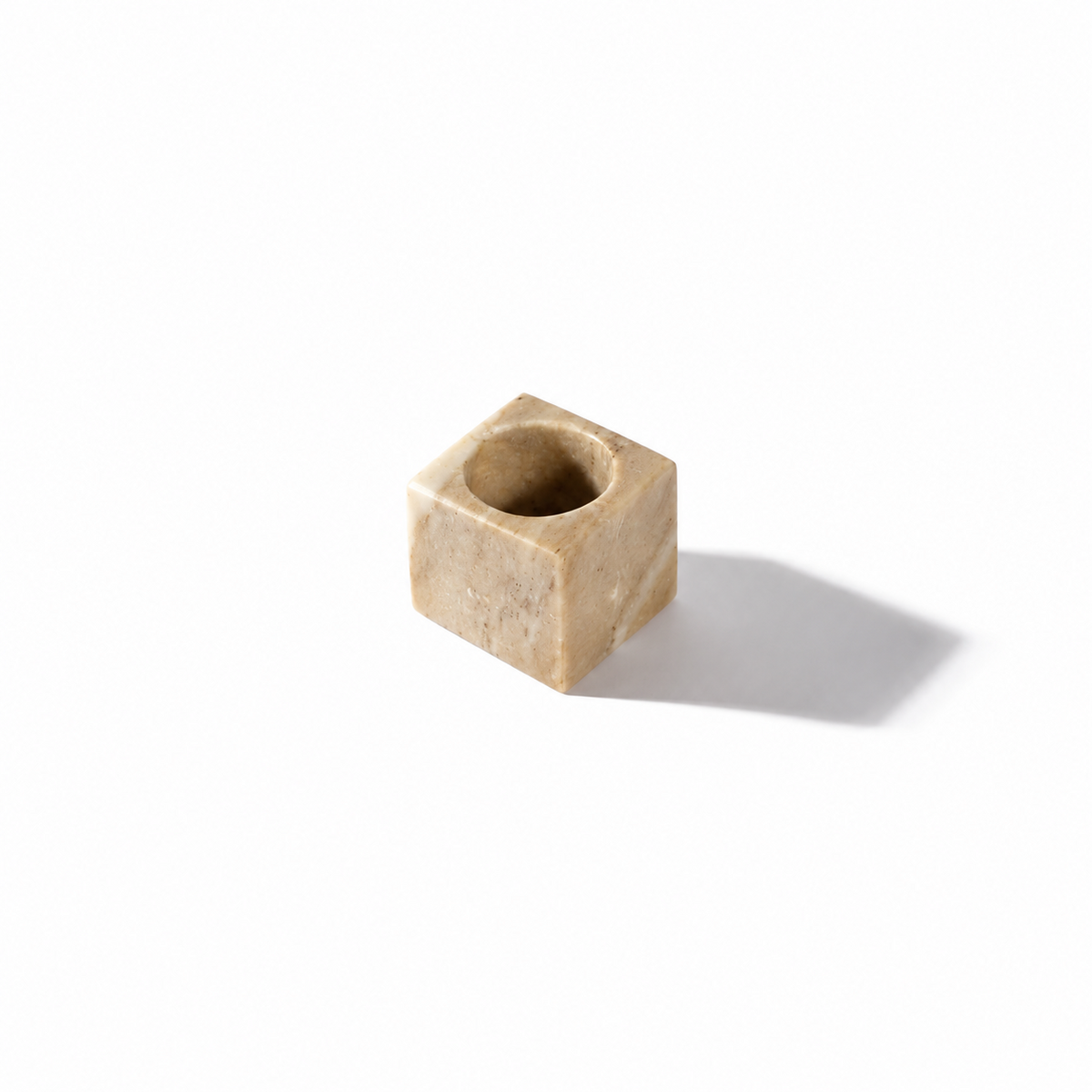 Brown Marbleous T-Light Holder