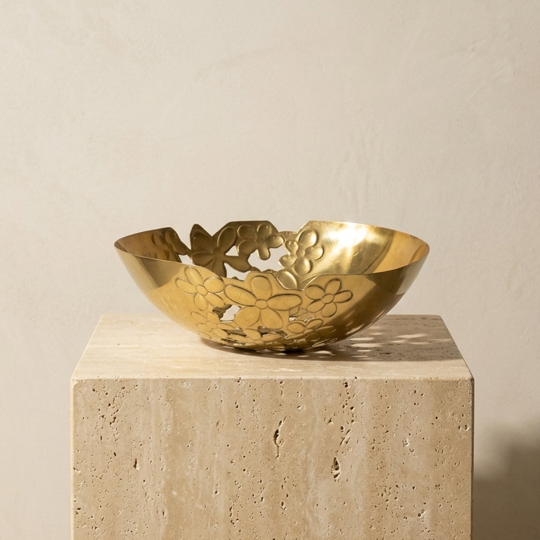 Bowl Champa Flower Cut Small