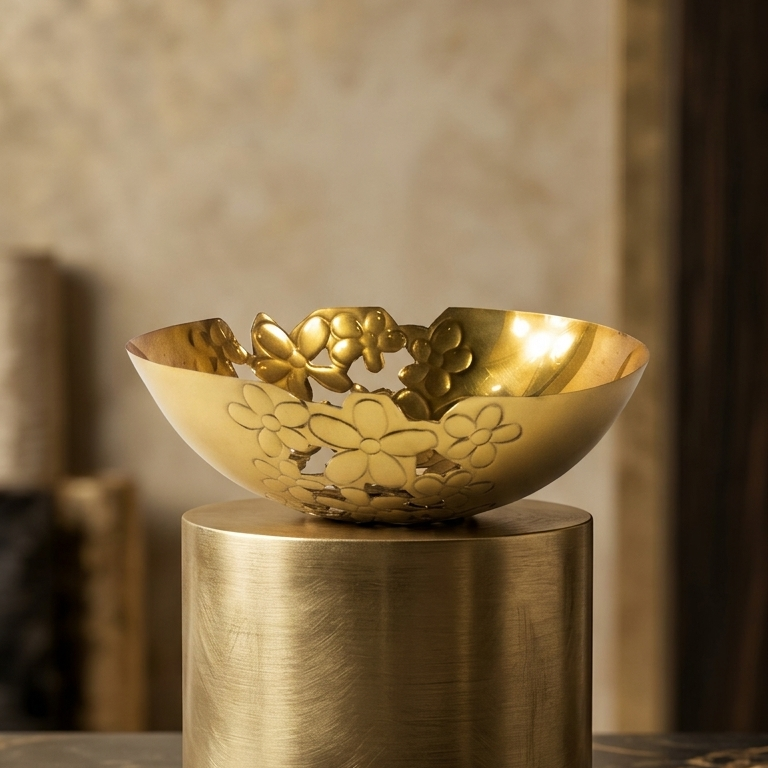 Bowl Champa Flower Cut Big