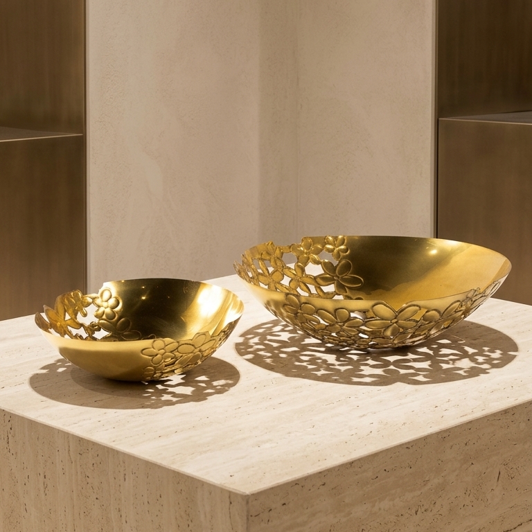 Bowl Champa Flower Cut Small