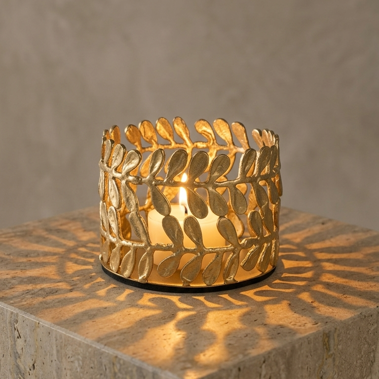 Candle Holder Mini Imli Leaf