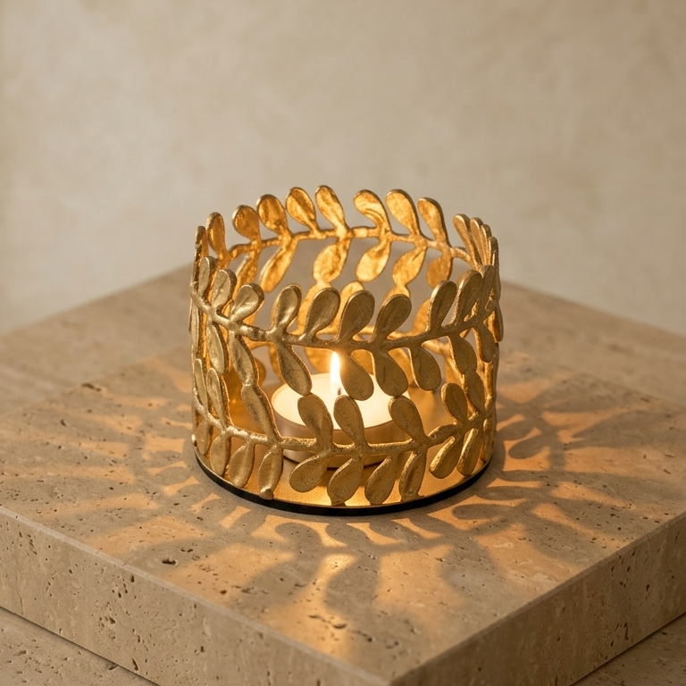 Candle Holder Mini Imli Leaf