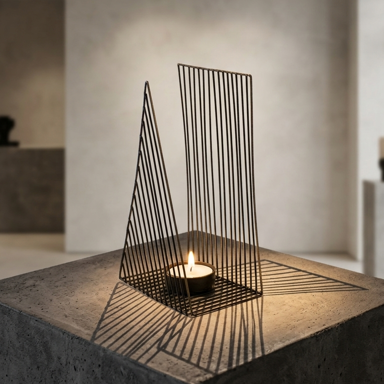 Tea Light Line On Line