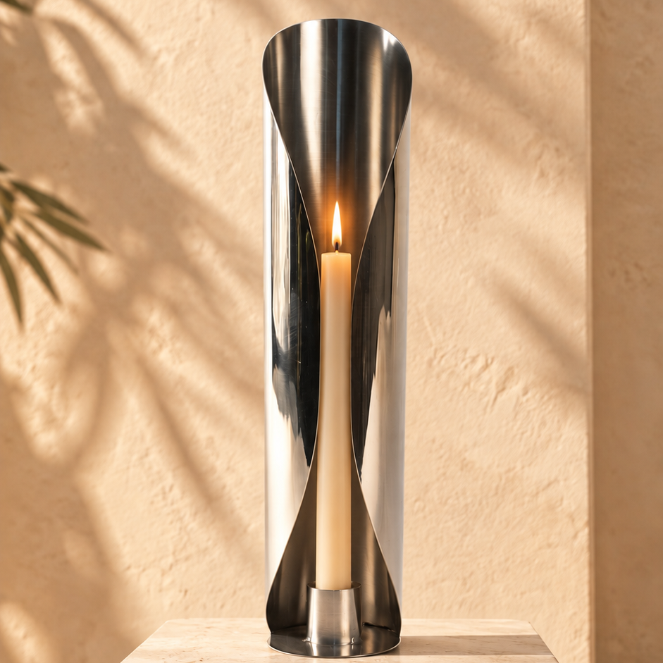 Candle Stand Silver