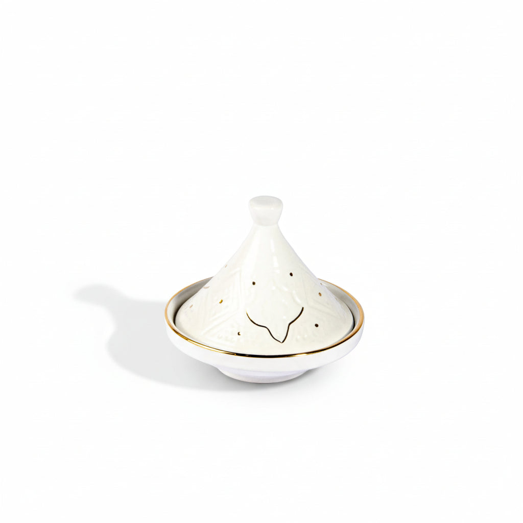 Small Tajine Impression Gold Ceramic