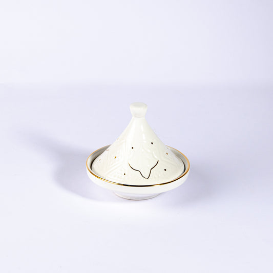 Small Tajine Impression Gold Ceramic