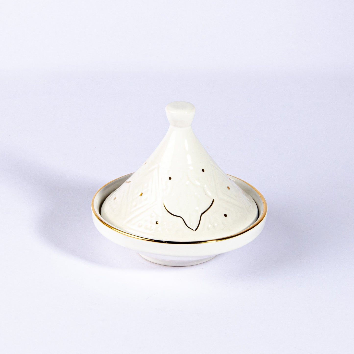 Medium Ceramic Tajine Impression Gold