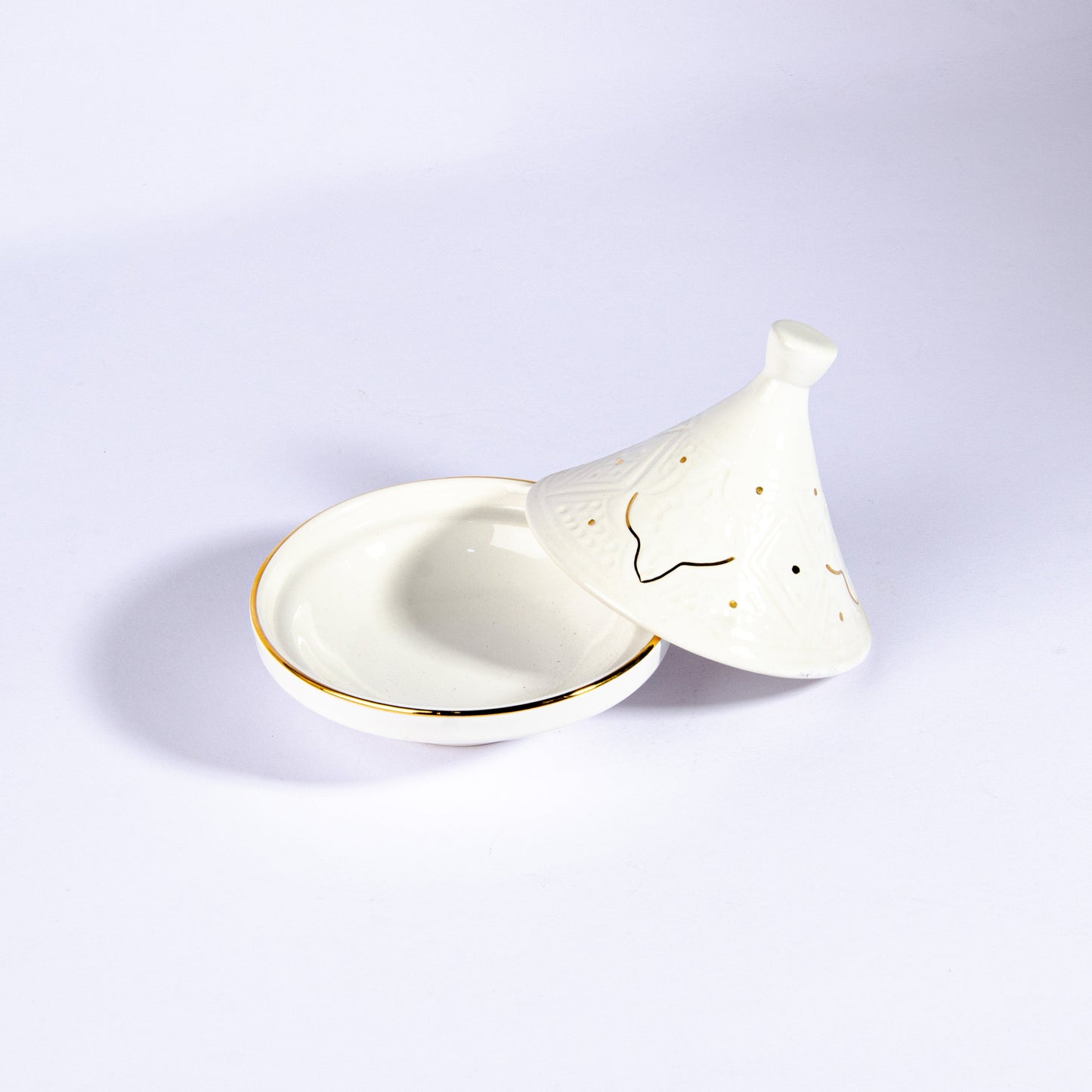Small Tajine Impression Gold Ceramic