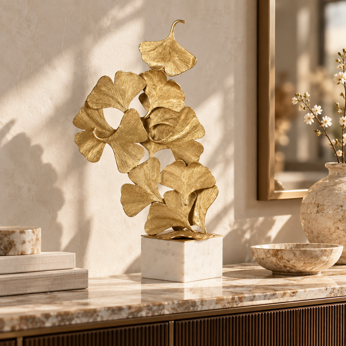 Sculpture Ginkgo Leaf