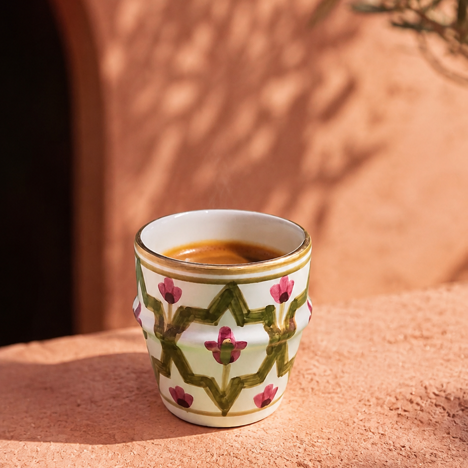 Small Mida Khaki Coffee Cup Set of 2