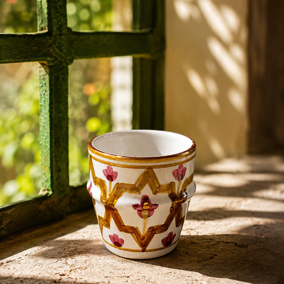 Small Mida Khaki Coffee Cup Set of 2