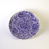 تحميل الصورة في عارض المعرض، Deep Blue Ichani Handmade Floral Platter
