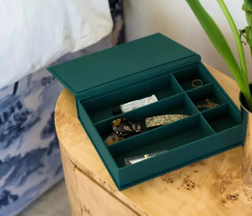 Storage box Precious Things, Green - Pieces SA