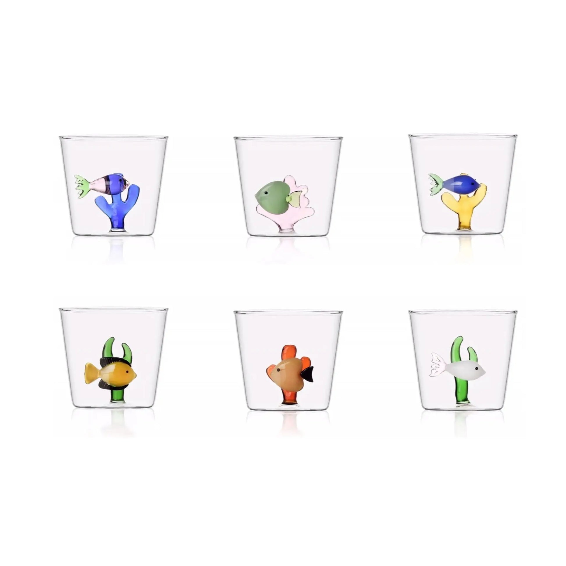 Tumbler Fish with Seaweed Set of 6 - Pieces SA