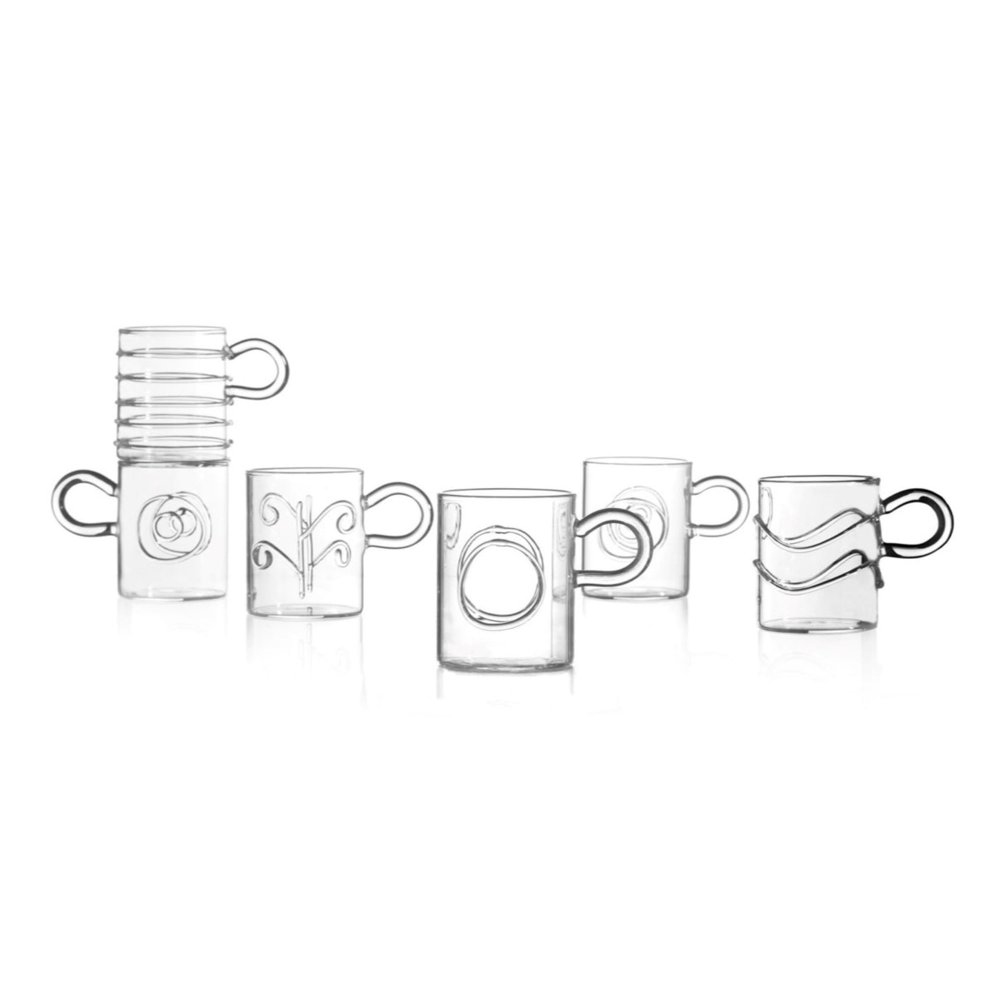 Coffee Cups Deco Set of 6 - Pieces SA