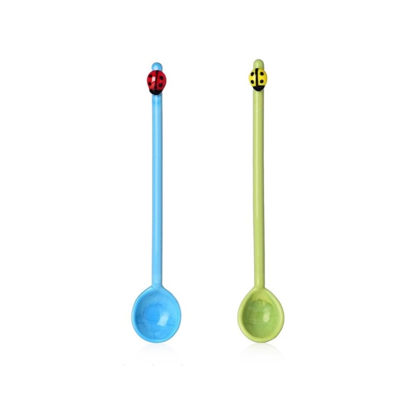 Tea Spoons with Ladybug Large Set of 2 - Pieces SA